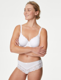 3pk Lace Trim Brazilian Knickers