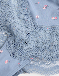 3pk Lace Trim Brazilian Knickers
