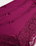 3pk Lace Trim Brazilian Knickers