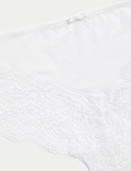 3 Pack Jasmine Lace Trim Brazilian Knickers