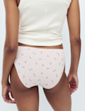 5pk Cotton Rich Lycra&reg; High Leg Knickers