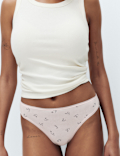 5pk Cotton Rich Lycra&reg; High Leg Knickers