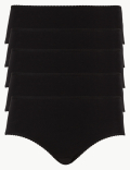 5 Pack Cotton Rich Midi Knickers with New & Improved Fabric