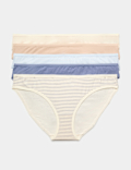 5pk Cotton Lycra&reg; Bikini Knickers