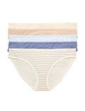 5pk Cotton Lycra&reg; Bikini Knickers