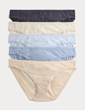 5pk Cotton Lycra&reg; Bikini Knickers