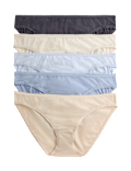 5pk Cotton Lycra&reg; Bikini Knickers