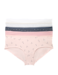 5pk Cotton Rich Lycra&reg; Low Rise Shorts