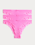 3 Pack Jasmine Mesh Brazilian Knickers