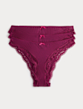 3 Pack Jasmine Mesh Brazilian Knickers
