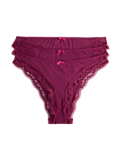 3 Pack Jasmine Mesh Brazilian Knickers