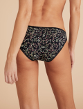 5pk Cotton Lycra® Printed Bikini Knickers
