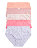 5 Pack Cotton Mix Knickers
