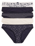 5 Pack Cotton Mix Knickers