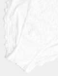 3pk Lace High Waisted High Leg Knickers