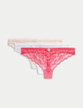 3pk Lace Thongs