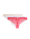 3pk Lace Thongs