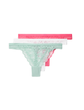 3pk Lace Thongs