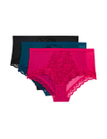3pk Lace High Rise Short