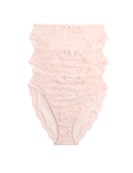 3pk Jasmine Lace High Waisted High Leg Knickers