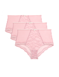 3pk Jasmine Lace High Rise Shorts