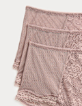 3pk Jasmine Lace High Rise Shorts