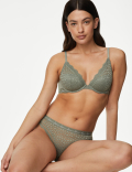 3pk Lace & Mesh Bikini Knickers