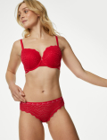 3pk Lace & Mesh Bikini Knickers