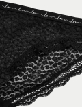 3pk Lace & Mesh Bikini Knickers