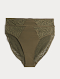 2 Pack Body Lace High Leg Knickers