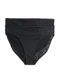 2 Pack Body Lace High Leg Knickers