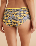 5pk Microfibre Daisy Print Shorts