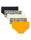 5pk Microfibre Daisy Print Shorts