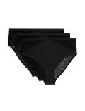 3pk Body Soft™ High Waisted Brazilian Knickers