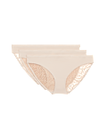 3pk Body Soft&trade; Lace Bikini Knickers
