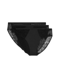 3pk Body Soft™ High Leg Knickers