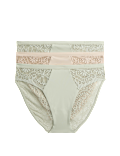 3pk Body Soft&trade; High Leg Knickers