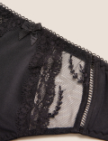 5pk Microfibre & Lace Bikini Knickers