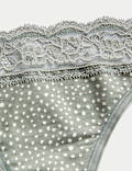 Pack of 5 Printed Lace Trim Knickers