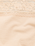 5pk Cotton Lycra® & Lace Full Briefs