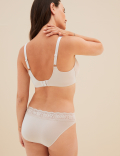 5pk Cotton Lycra® & Lace Knickers