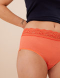 5pk Cotton & Lace High Rise Shorts