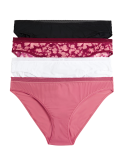 4pk Microfibre Bikini Knickers