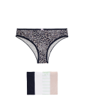 5pk Cotton Lycra™ Brazilian Knickers