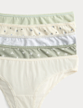 5pk Cotton Lycra™ Brazilian Knickers