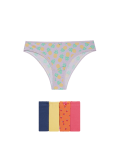 5pk Cotton Lycra™ Brazilian Knickers