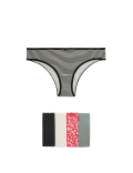 5pk Cotton Lycra™ Brazilian Knickers