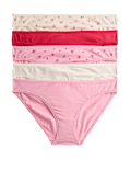 5pk Cotton Lycra™ Bikini Knickers