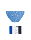 5pk Cotton Lycra&trade; Bikini Knickers