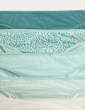 5pk Cotton Lycra&trade; Bikini Knickers